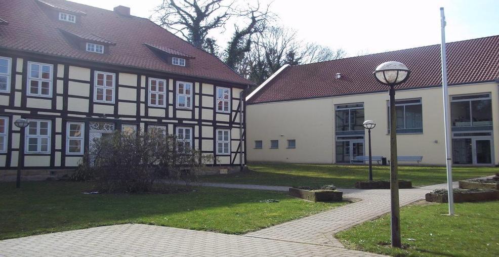 Innenhof des Amtsgerichts Stolzenau