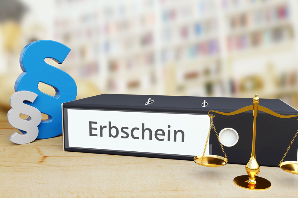 Ordner Erbschein Paragrafen